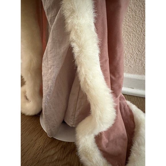 Authentic Brinns 1991 Pink Victorian Santa Fugurine 15" Tall English Pink Robe - Picture 7 of 7